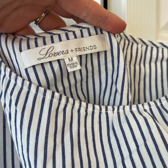 Lovers and friends tie that top Striped One-Shoulder Top cotton - Picture 5 of 6